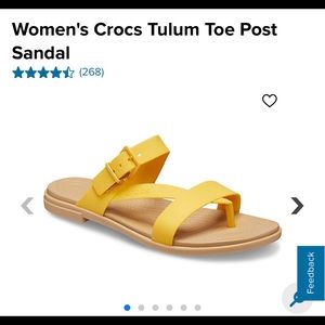 Yellow CROCS sandals!💛